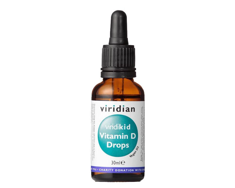 VIRIDIAN Viridikid Vitamin D Drops 400iu 30 ml
