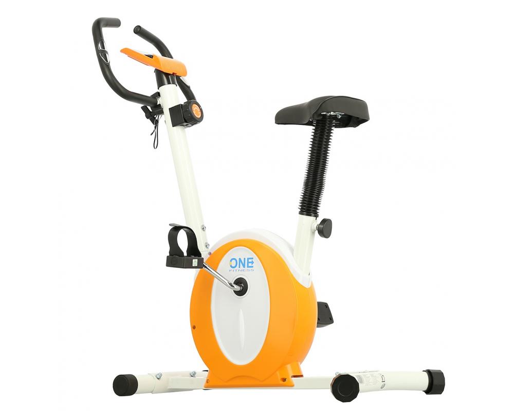 Rotopéd ONE Fitness M8410 oranžovo-bílý ze zadu