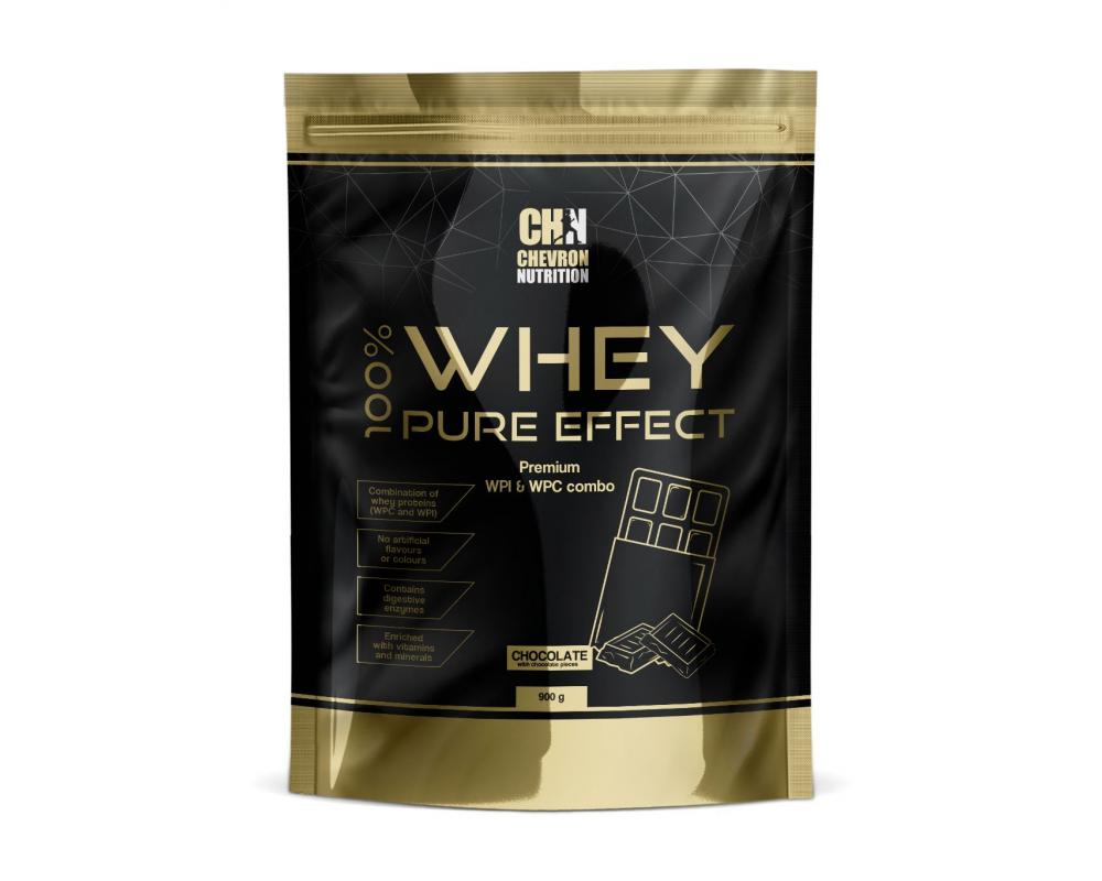 CHEVRON NUTRITION - 100 % Whey Protein 900 g - Čokoláda s kousky čokolády