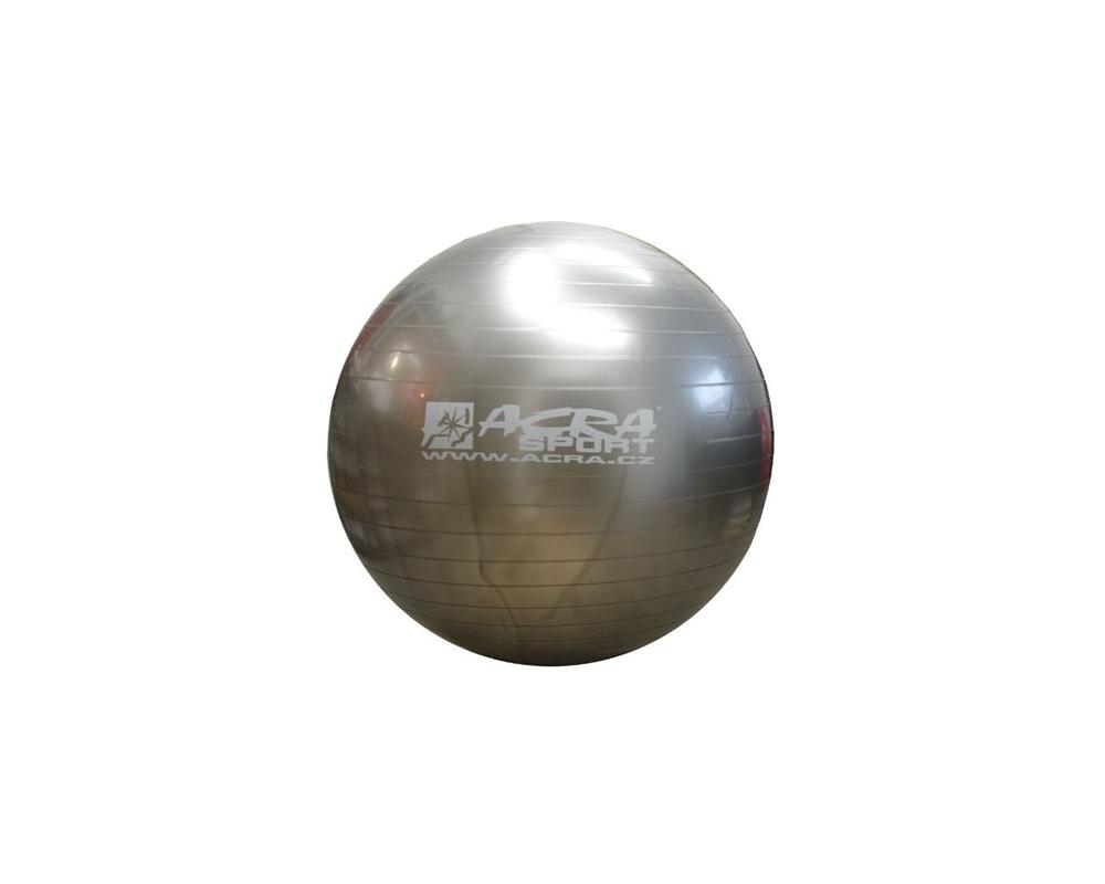 Gymnastický míč ACRA 75 cm Stříbrný