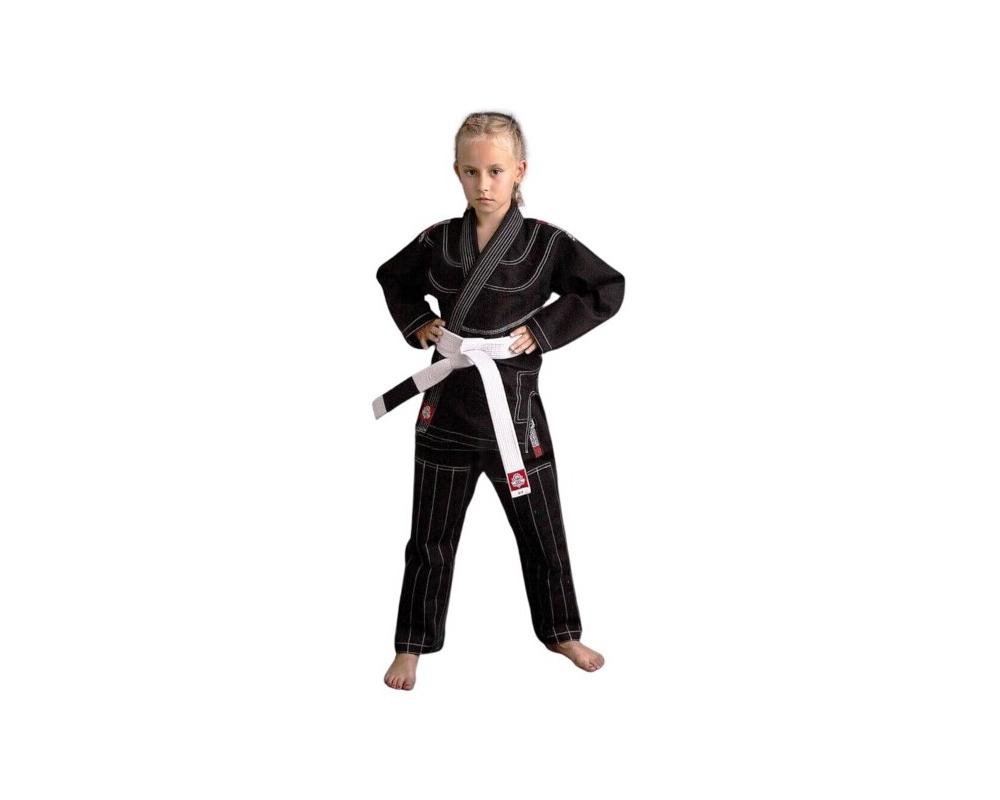 Dětské kimono pro Jiu-Jitsu DBX BUSHIDO černé