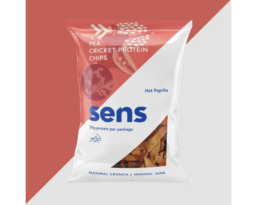SENS Protein chipsy s cvrččím proteinem Pikantní paprika 80g