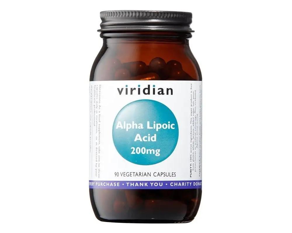 Viridian Kyselina alfa lipoová 200mg 90 kapslí