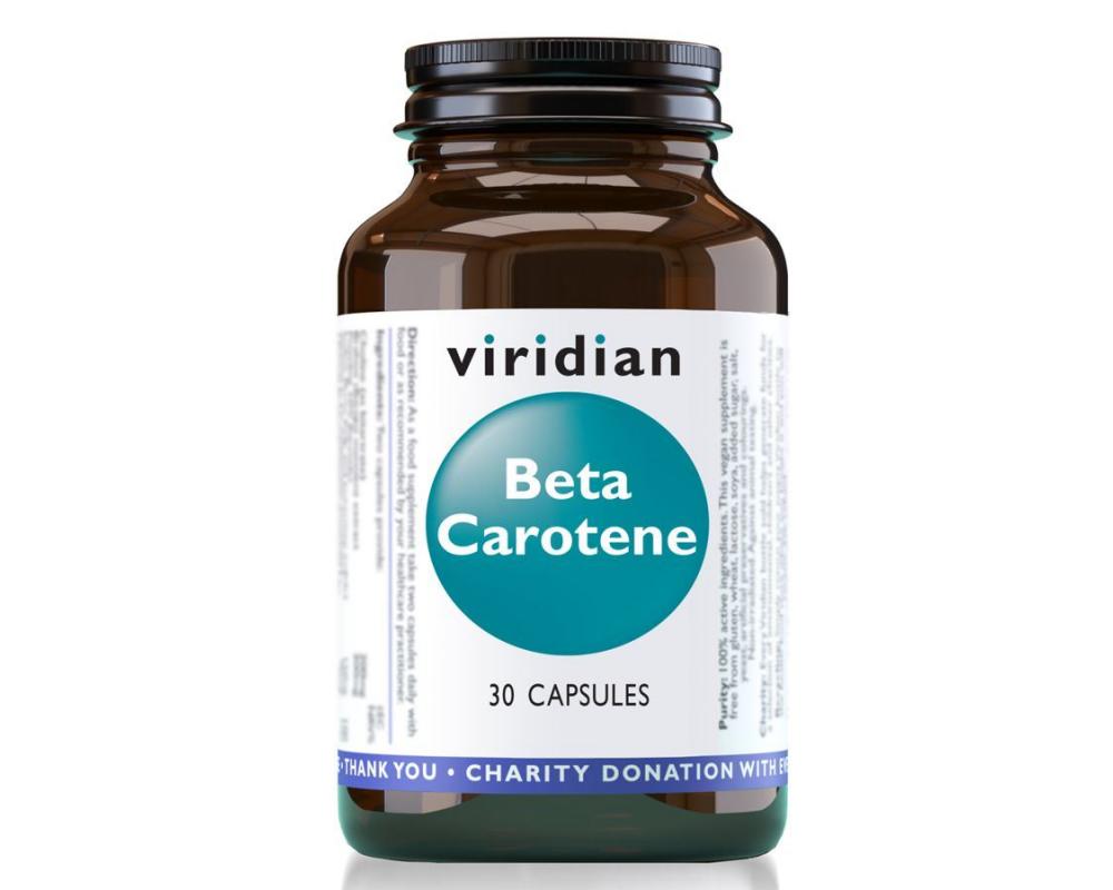 Viridian Beta Carotene 30 kapslí