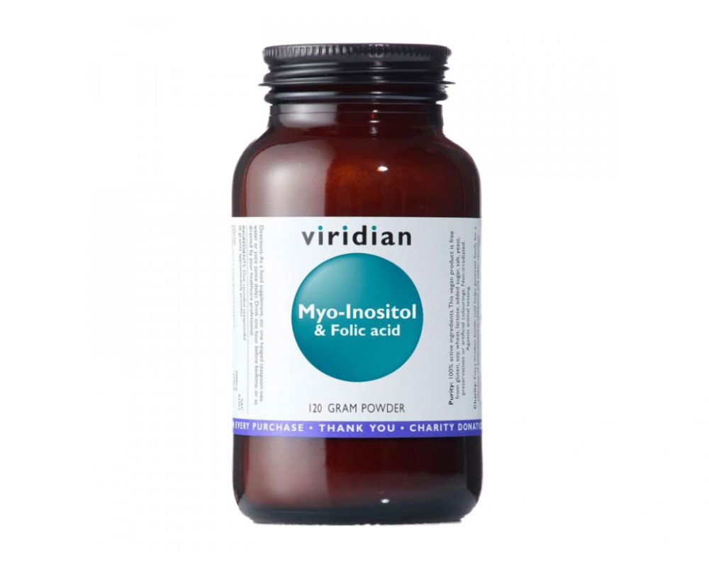 VIRIDIAN Myo-Inositol and Folic Acid 120g