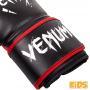 VENUM dětské boxerské rukavice Contender Kids černé červené omotávka
