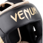 Chránič hlavy Elite černý zlatý VENUM detail logo