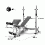 Posilňovacie lavice bench press BH Fitness Optima Press G330 rozměry