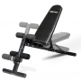 Posilňovacia lavica na jednoručky Posilovací lavice FLOW Fitness SMB50 z profilu - možnost polohování