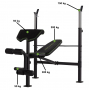 Posilňovacie lavice bench press TUNTURI WB60 Olympic Width Weight Bench nosnosti