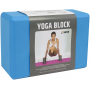 YATE YOGA Block - 22,8x15,2x7,6 cm modrý s obalem