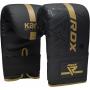 Boxerské rukavice pytlovky RDX Kara Series F6 matte golden 4 oz obě