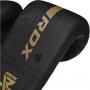 Boxerské rukavice pytlovky RDX Kara Series F6 matte golden 4 oz detail