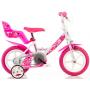 Detský bicykel Dino 124GLN bílá+růžový potisk 12