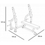 Posilňovacie lavice bench press BH FITNESS L815BB rozměry