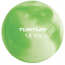 Jóga lopta tónovaná 1,5 kg TUNTURI Toning ball zelená