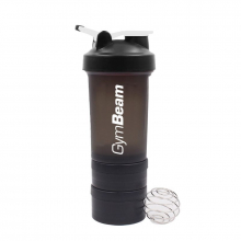 GymBeam shaker - viacdielny Blend Bottle Black White 600 ml