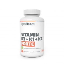 GymBeam Vitamin D3 + K1 + K2 Forte 120 kapsúl