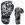 BAIL boxerské rukavice Leopard image 14 oz. splash (čierno-biele)
