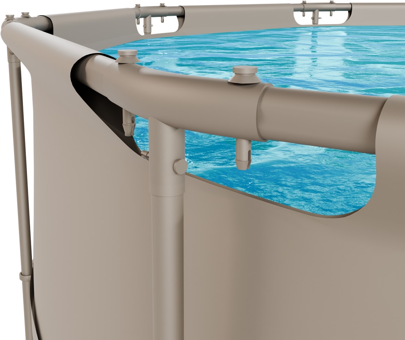 VIRTUFIT Round Swimmingpool 244 cm spoj