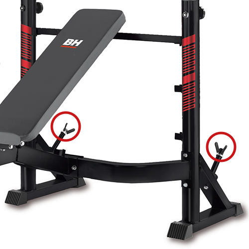 BH FITNESS Optima Press G330 Black odkládací trny