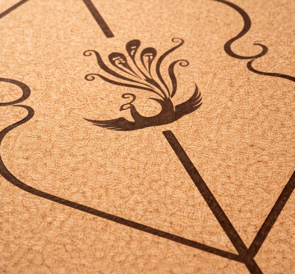 Korková jóga podložka TRINFIT 173 x 61 x 0,5 cm detail