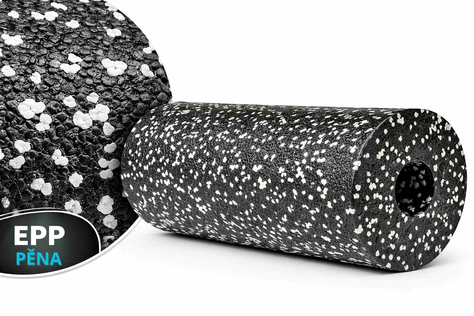 TRINFIT MASÁŽNÍ / JÓGA VÁLEC Z EPP PĚNY 15 × 45 CM materiál
