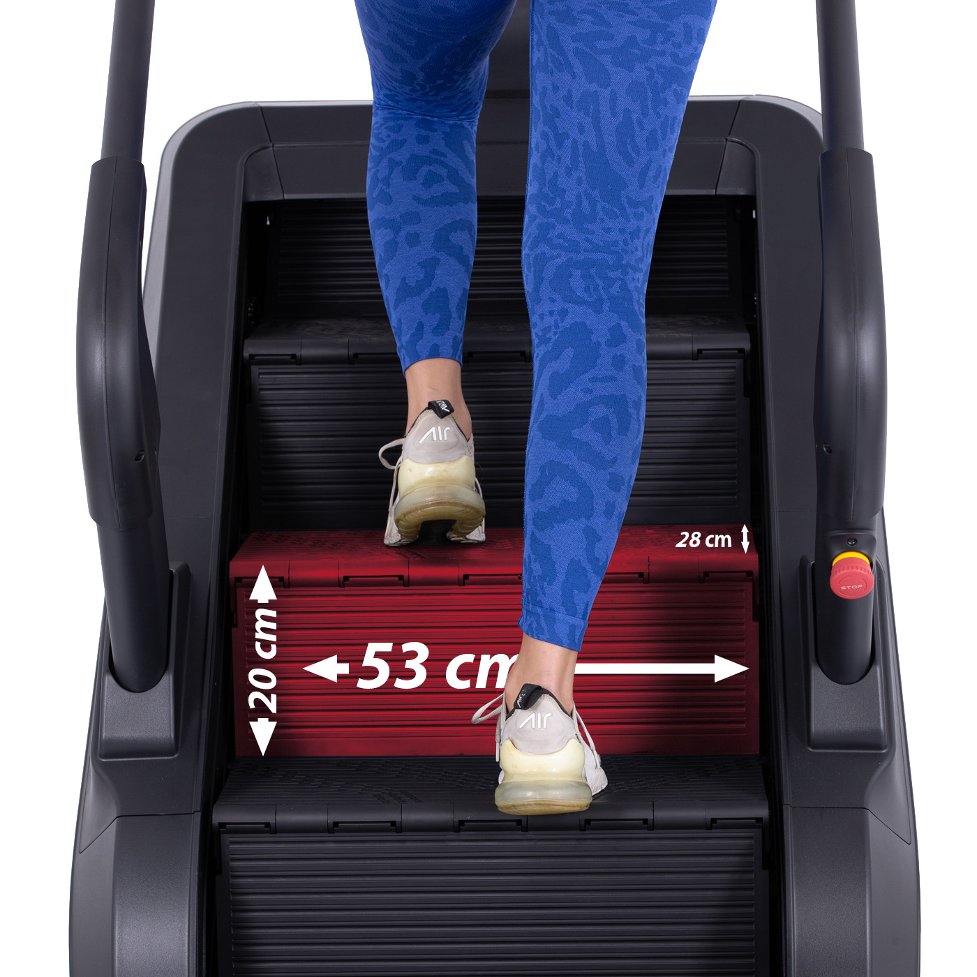 Nekonečné schody TRINFIT Stair Pro rozměry schodů