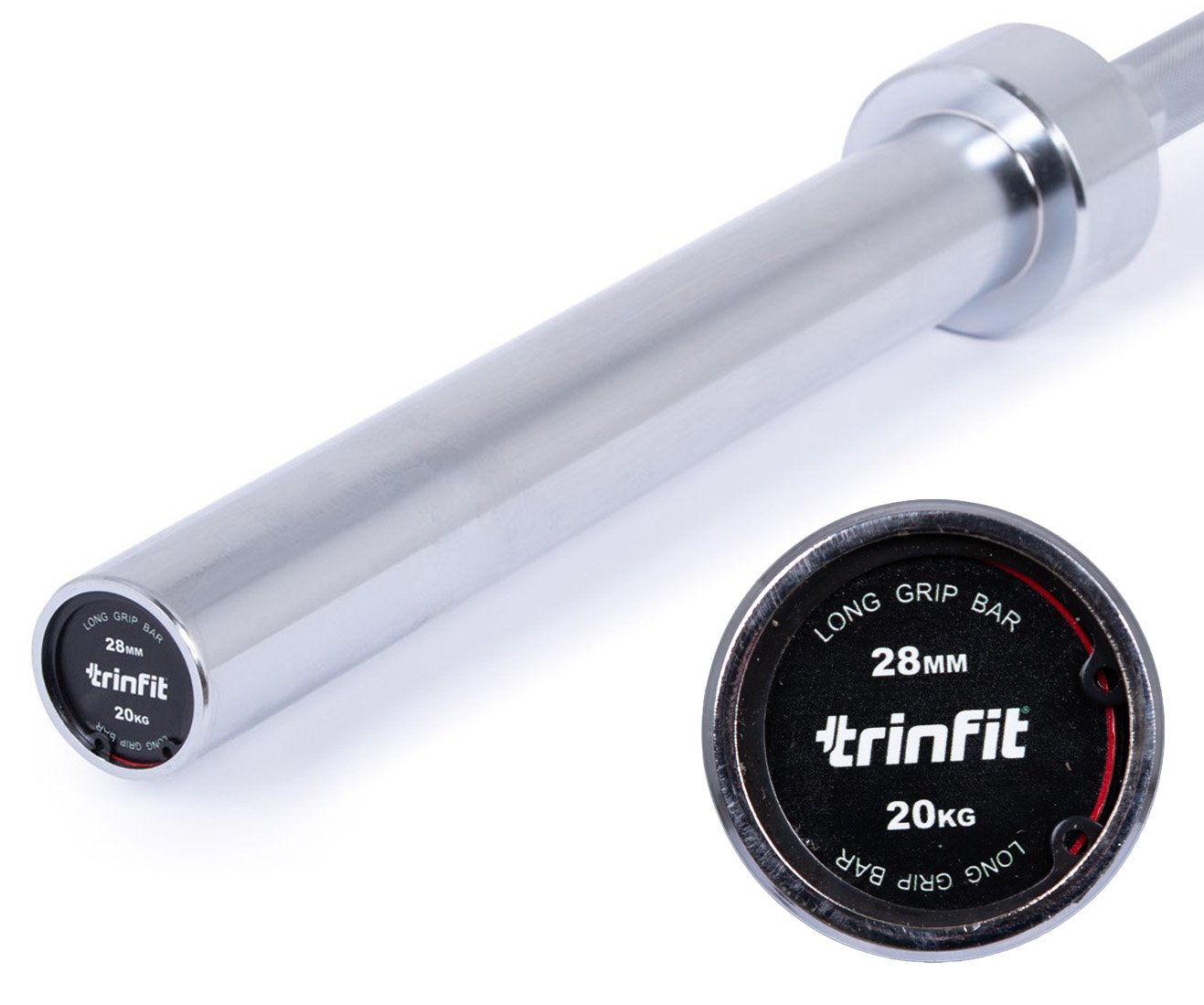 Olympijská osa TRINFIT 2200 mm LONG GRIP 315 kg úvodní