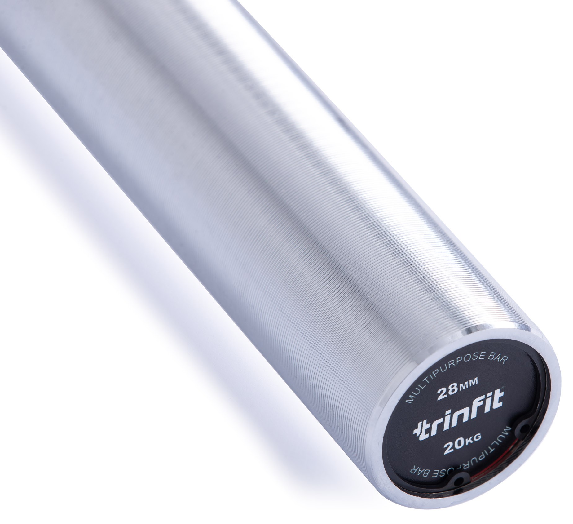 Olympijská osa TRINFIT 2200 mm MULTIPURPOSE BLACK detail nakládací trn
