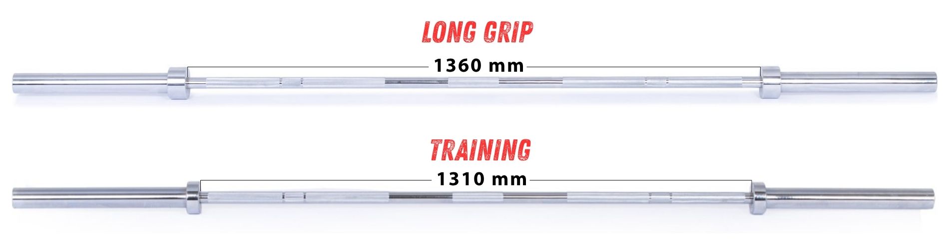 Porovnání long grip a training osy