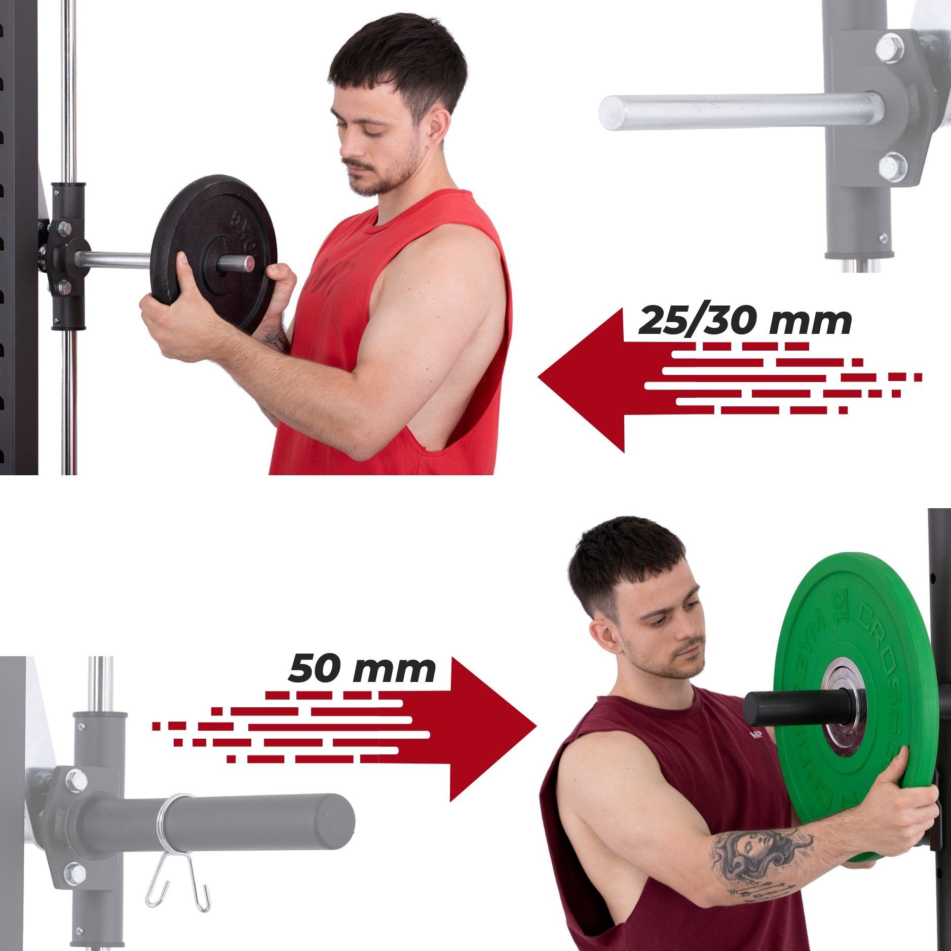 TRINFIT Bench FX7 průměr na kotouče