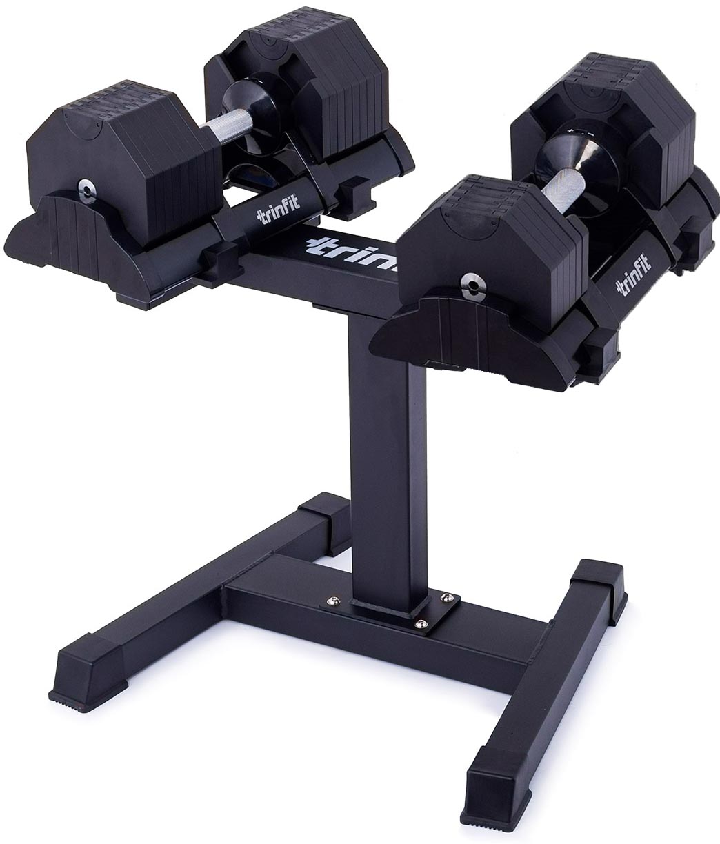 Nastaviteľné činky so stojanom TRINFIT OctaBlock 2x 20 kg