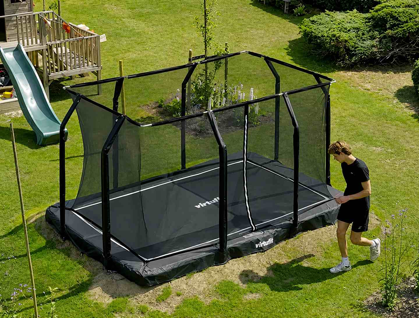 VIRTUFIT Premium Inground 244 x 366 cm pro malé i velké