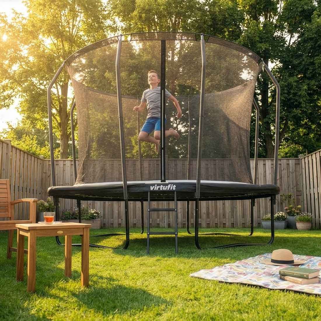 VIRTUFIT Premium s ochrannou sítí Černá 213 x 305 cm pro malé i velké