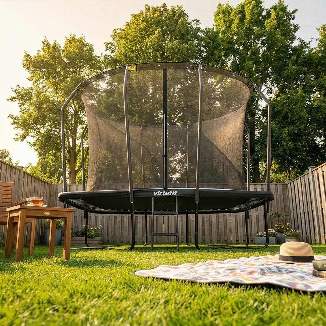 VIRTUFIT Premium s ochrannou sítí Černá 213 x 305 cm odolná