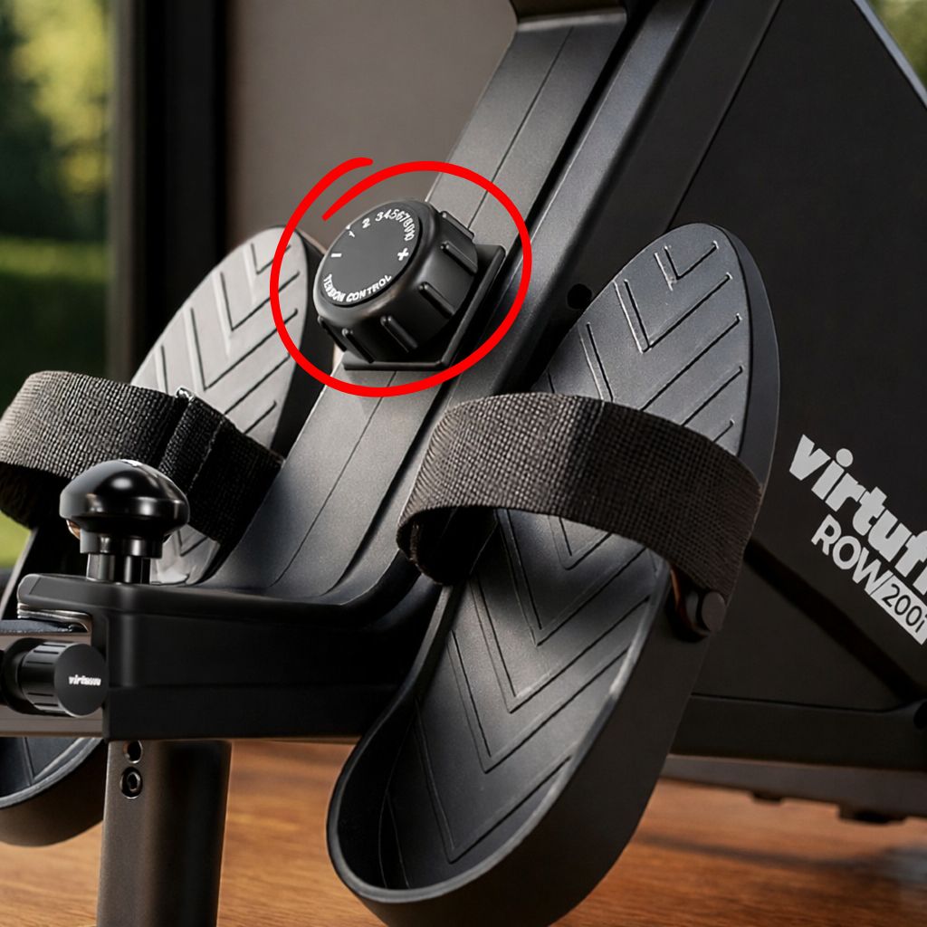 VIRTUFIT ROW200i nastavení odporu